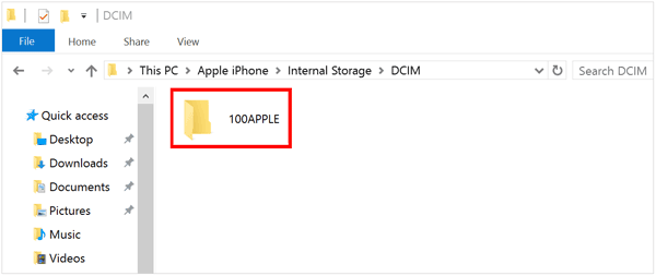 manually copy files from iphone to pc via usb