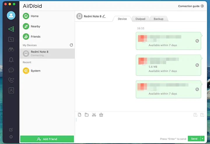 Envie fotos do Mac para o Android com o AirDroid.