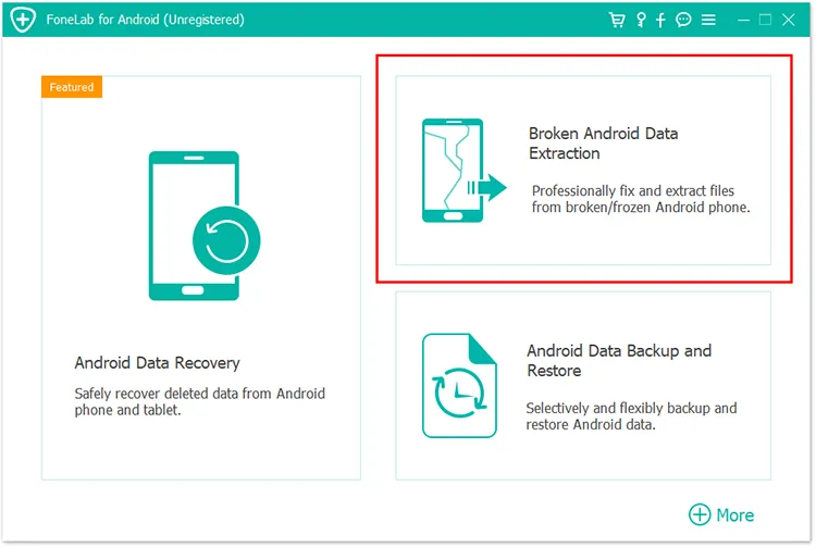 损坏的 Android 数据恢复功能