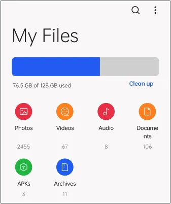 select the data type you want