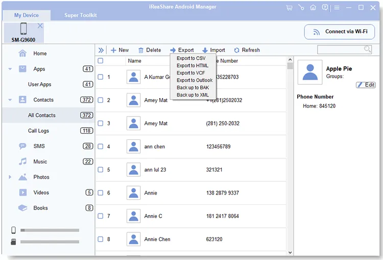 將 Outlook 聯絡人匯出為 CSV