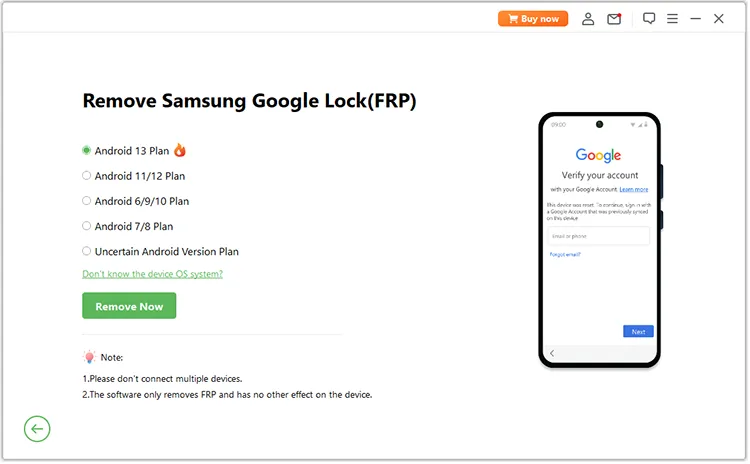 selecione seu sistema operacional Android