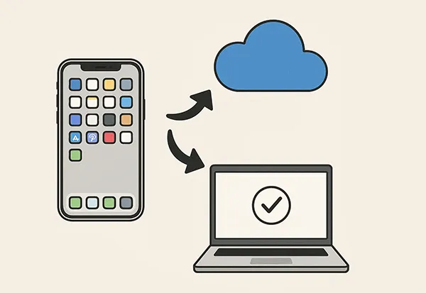 アップグレード前にiPhoneをバックアップする