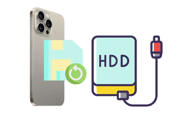 how to backup iphone to external hard drive