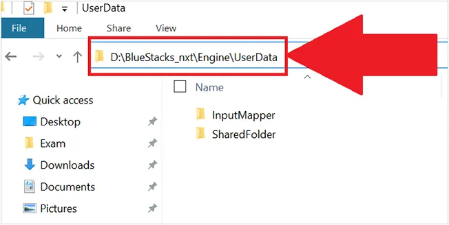 move apps from bluestacks folder to android device