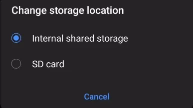 Ändern des Standardspeicherorts der Android-Kamera-App