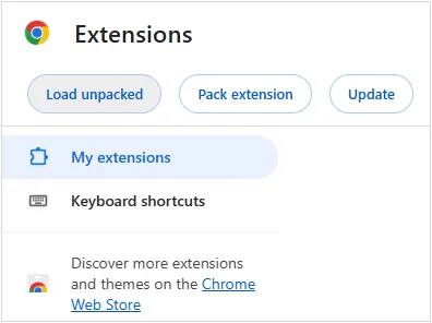 launch the extension