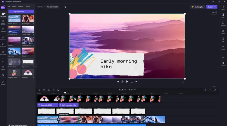 grabador de pantalla clipchamp