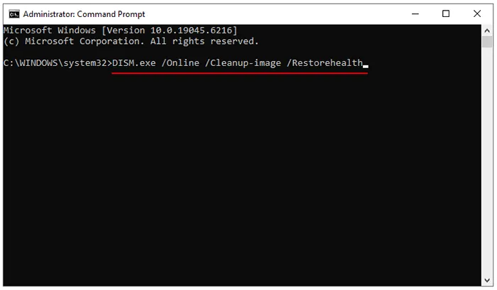 execute o verificador de arquivos do sistema e dism