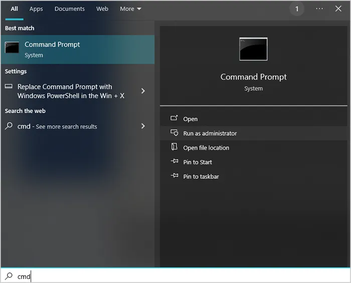 run command prompt on the pc