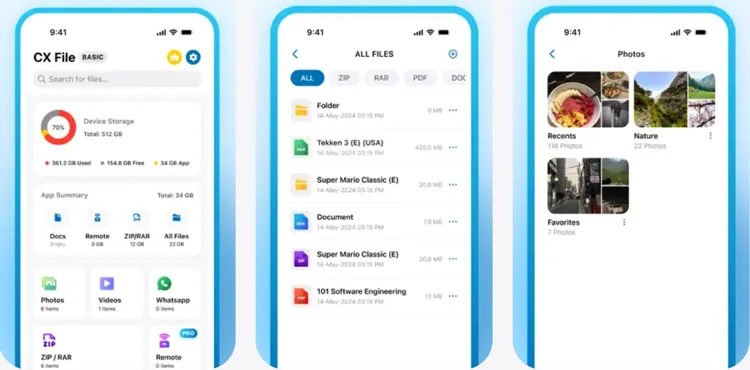 适用于 iPhone 的 cx 文件浏览器和管理器