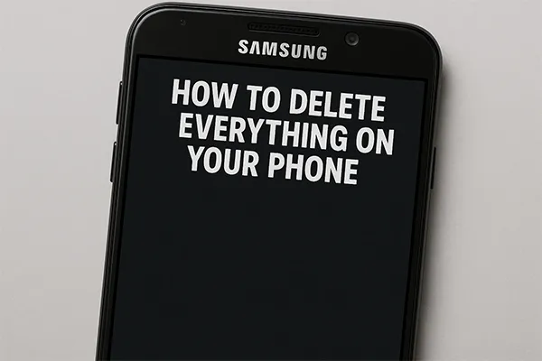 come eliminare tutto dal tuo telefono Samsung