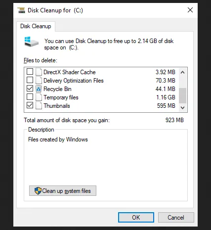 PowerPoint-Dateien auf einem PC mit der Datenträgerbereinigung löschen