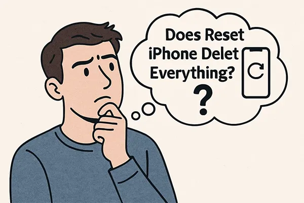 est-ce que la réinitialisation de l'iPhone supprime tout