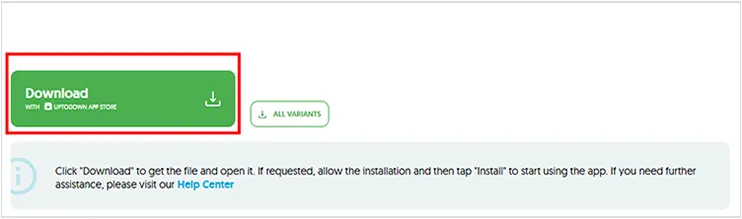 download android apps on pc via uptodown