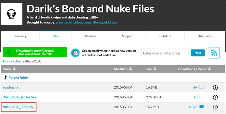 download dban iso file