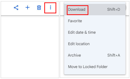 save iphone videos from google photos to pc