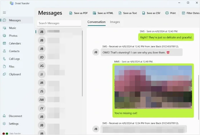 Herramienta de transferencia de archivos para PC - Droid Transfer