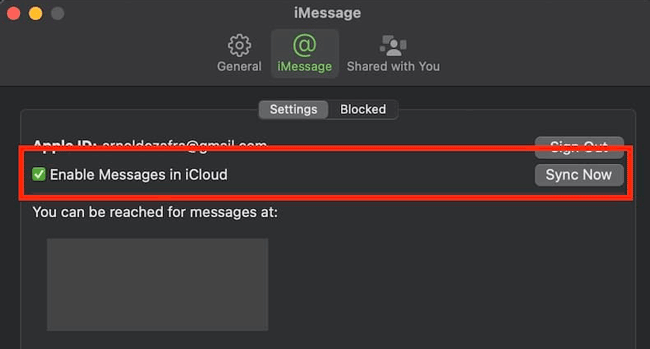 back up imessage to icloud on mac