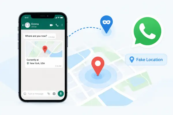come inviare una posizione falsa su WhatsApp