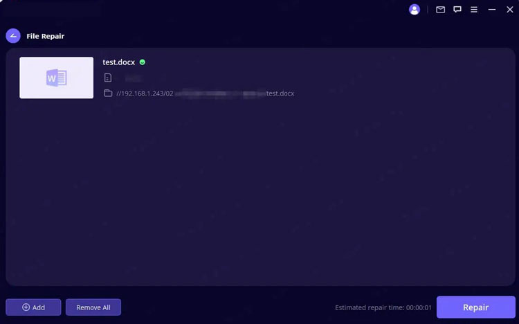 start file repair