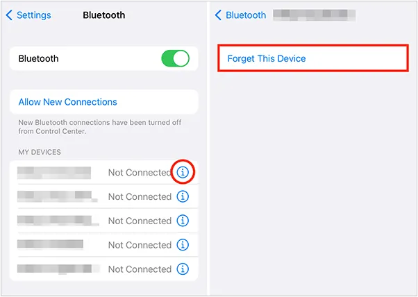 forget the bluetooth connected devices