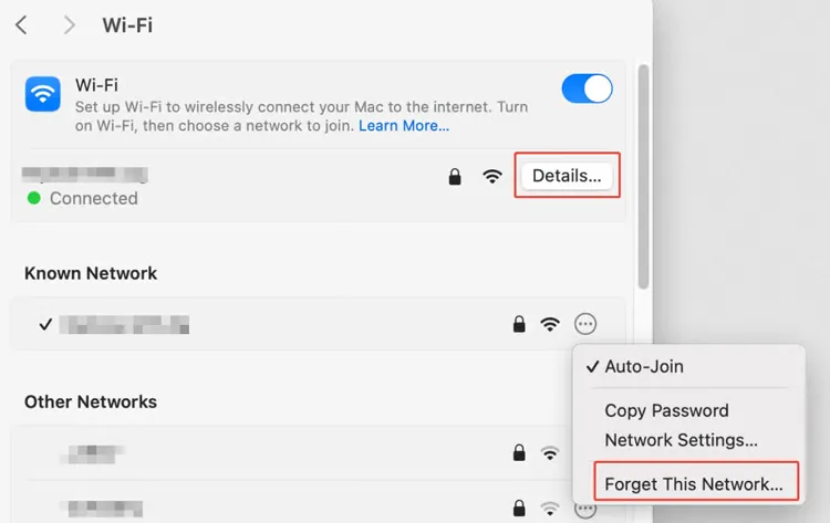 сброс сети на Mac