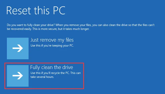 Bereinigen Sie das Laufwerk, um PowerPoint-Dateien vollständig zu entfernen.