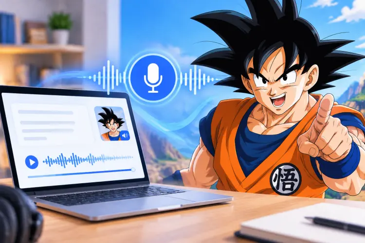 Goku en synthèse vocale