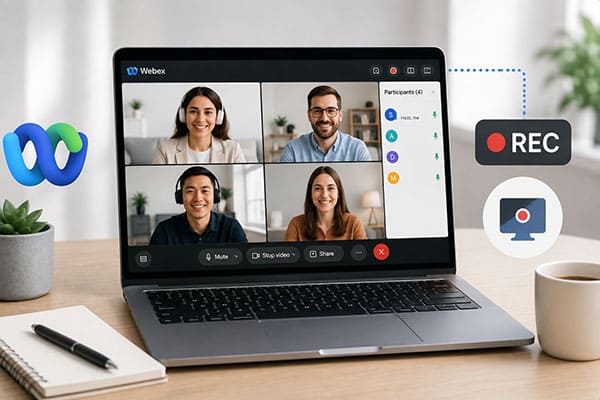 如何录制 Webex 会议