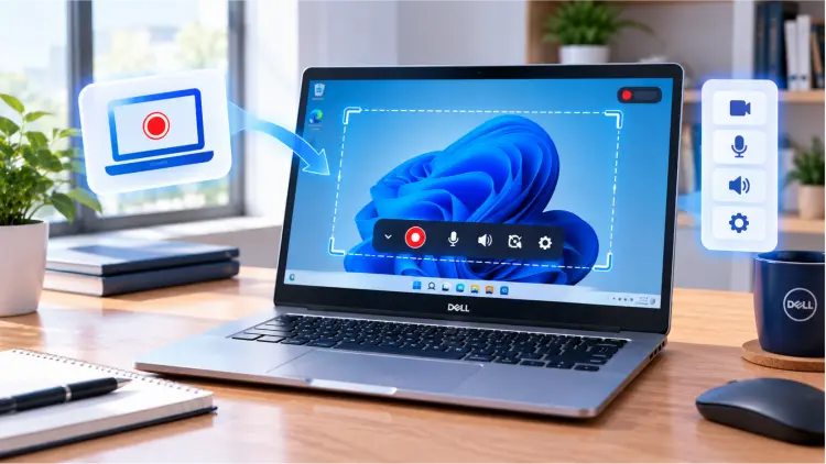 how to screen record on dell laptop