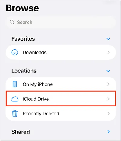 在 iPad 上打开 iCloud 云盘文件夹即可查看文件