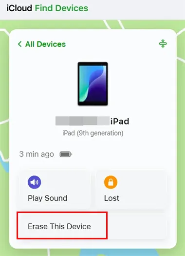 使用 iCloud 清除 iPad 數據