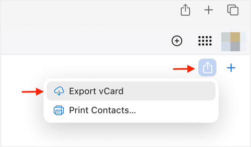 export contacts to pc