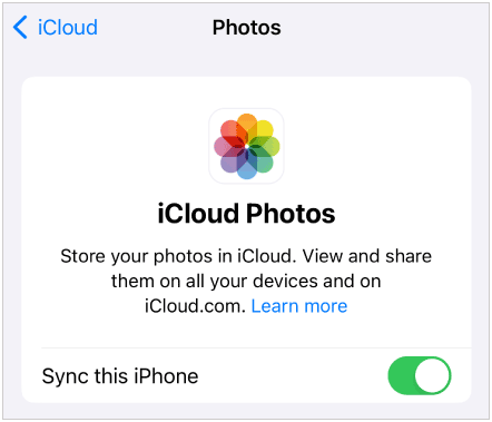 back up iphone pictures to icloud