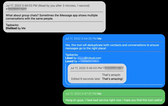 save and view your iphone messages