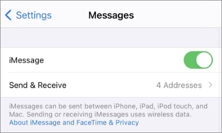 Mon iPhone ne reçoit pas de SMS ? Vérifiez mes iMessages.