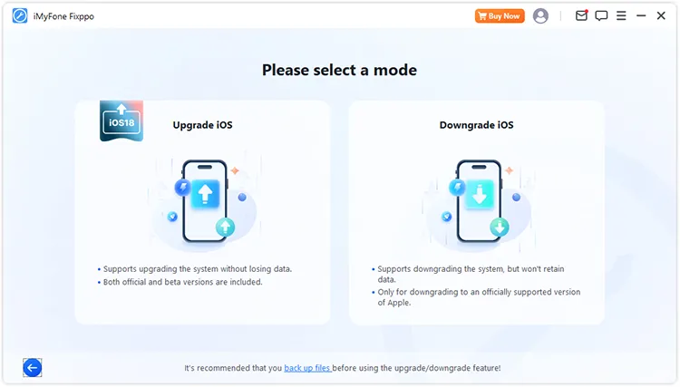 atualizar ou fazer downgrade da versão iOS