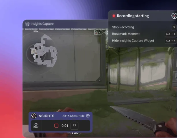 Software útil para gravação de jogos - Insights Capture