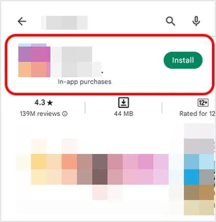 install apps on android via google play store