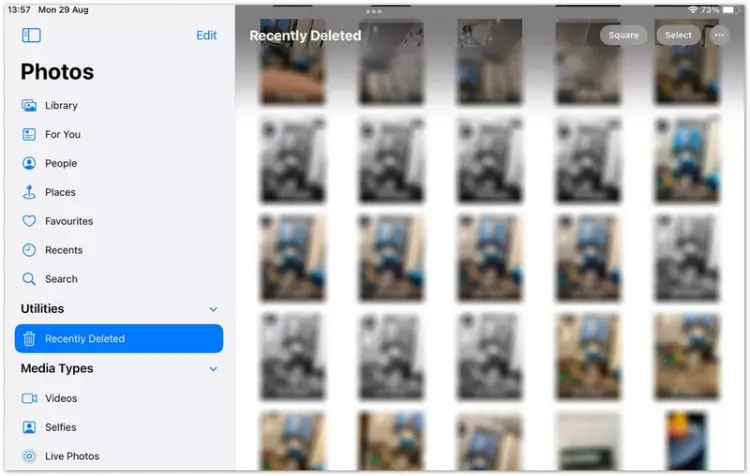 Comment récupérer des photos supprimées de mon iPad depuis l'album « Supprimées récemment » ?