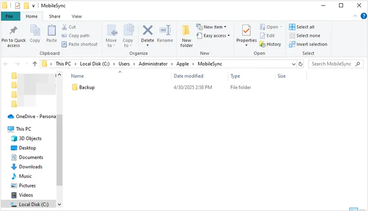 back up iphone to windows laptop with an external hard drive