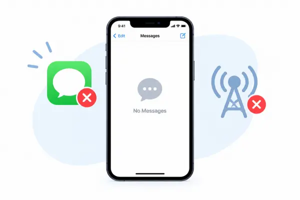 Mon iPhone ne reçoit pas de SMS.