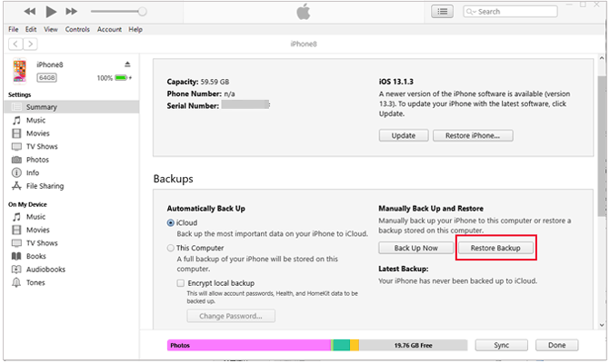 如何从 iTunes 备份中恢复 iPhone 已删除的短信