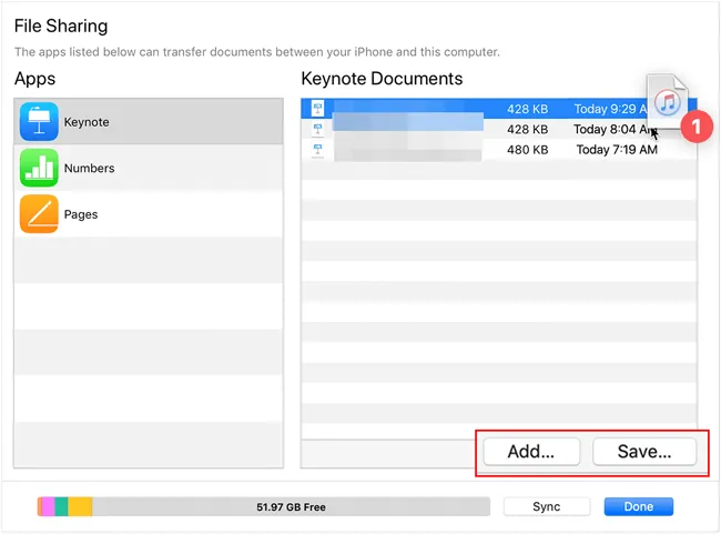使用 iTunes 在 iPhone 之間傳輸文件