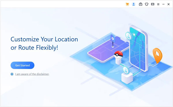 launch location changer on pc to fake android gps without mock location