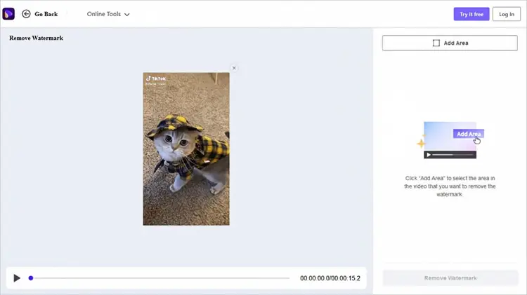 通过 media.io 在线移除 Shutterstock 水印