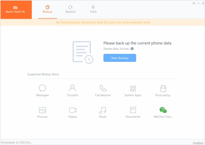 Transférez des fichiers de votre appareil Android vers votre PC via USB avec Mi Phone Assistant.