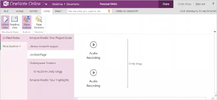 Enregistreur de cours Microsoft OneNote vers notes