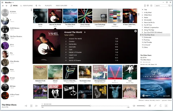 Alternativa a iTunes para iPhone - Musicbee